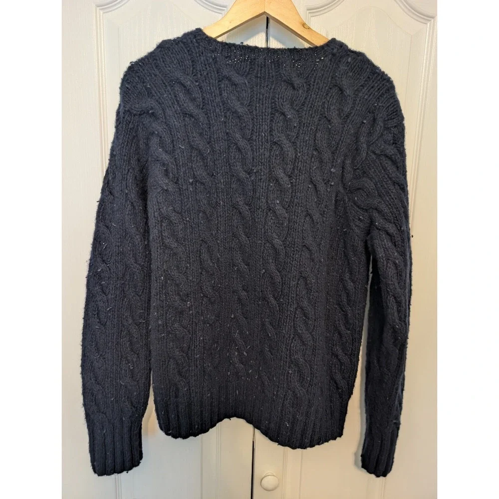 Polo Ralph Lauren Hand Knit Cashmere Sweater - Navy Xtra Large